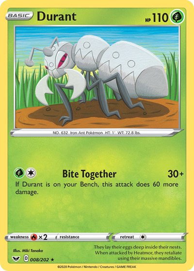 Durant 008/202 — Sword & Shield Base Set