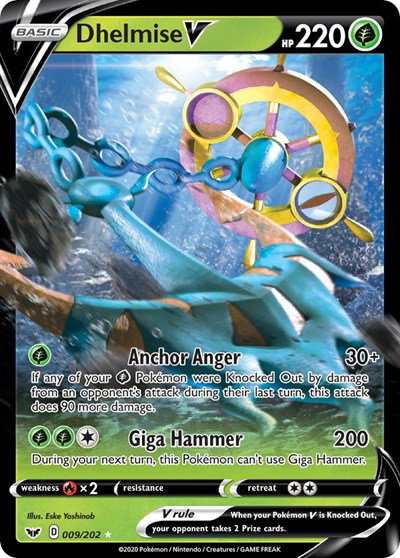 Dhelmise V 009/202 — Sword & Shield Base Set