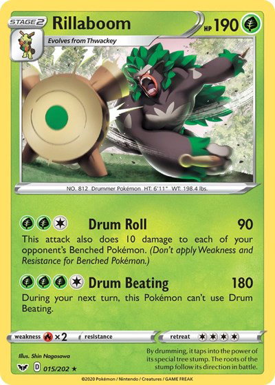 Rillaboom (015) 015/202 — Sword & Shield Base Set