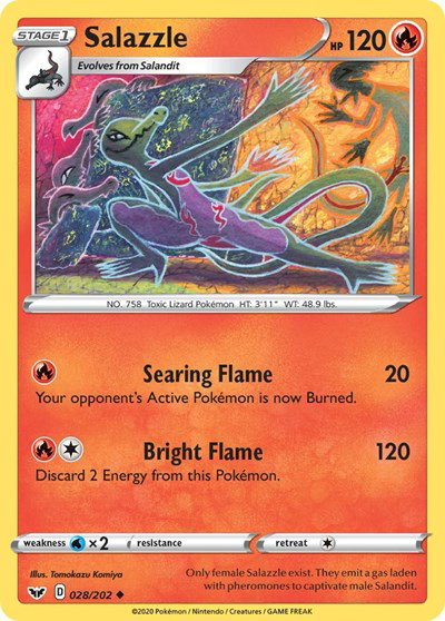 Salazzle 028/202 — Sword & Shield Base Set
