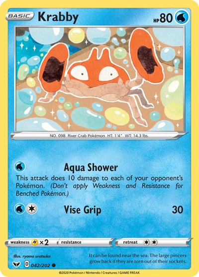 Krabby (042) 042/202 — Sword & Shield Base Set