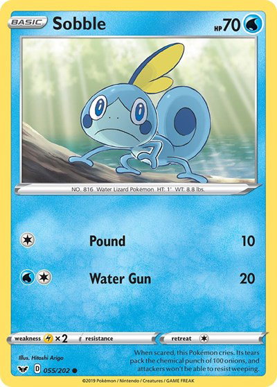 Sobble (055) 055/202 — Sword & Shield Base Set