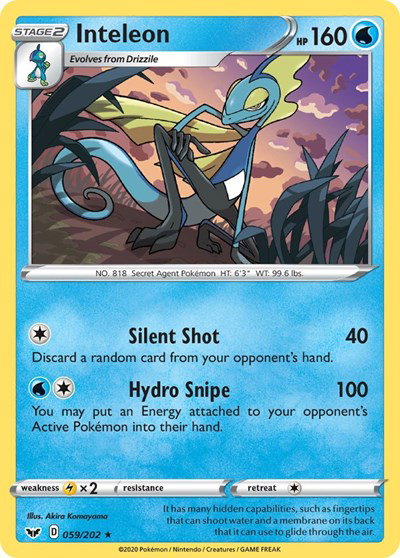 Inteleon (059) 059/202 — Sword & Shield Base Set
