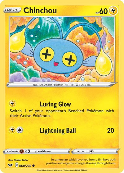 Chinchou (068) 068/202 — Sword & Shield Base Set