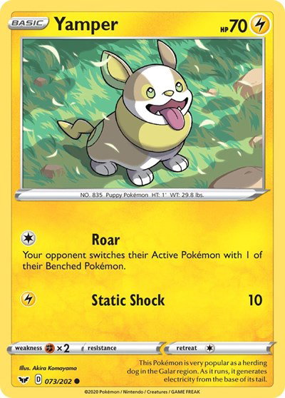 Yamper (073) 073/202 — Sword & Shield Base Set