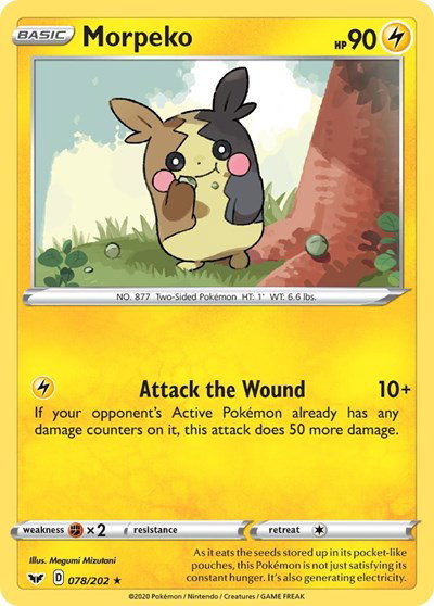 Morpeko 078/202 — Sword & Shield Base Set
