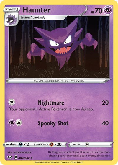 Haunter 084/202 — Sword & Shield Base Set