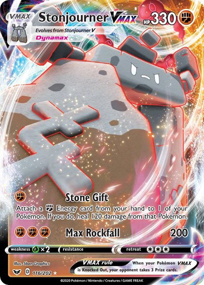 Stonjourner VMAX 116/202 — Sword & Shield Base Set