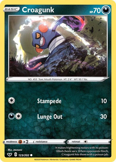 Croagunk 123/202 — Sword & Shield Base Set
