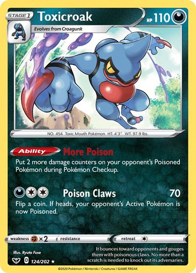 Toxicroak 124/202 — Sword & Shield Base Set