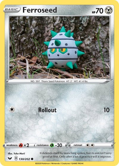 Ferroseed 130/202 — Sword & Shield Base Set