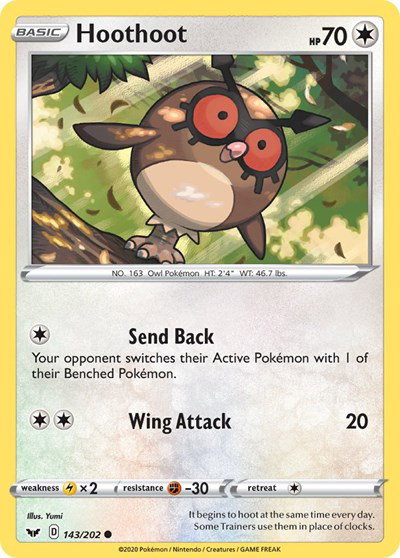 Hoothoot 143/202 — Sword & Shield Base Set