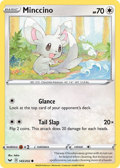 Minccino (145) 145/202 — Sword & Shield Base Set