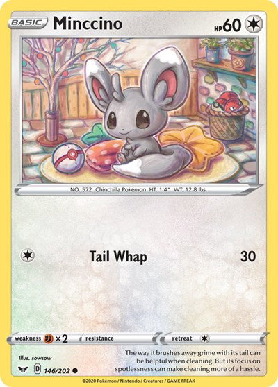 Minccino (146) 146/202 — Sword & Shield Base Set