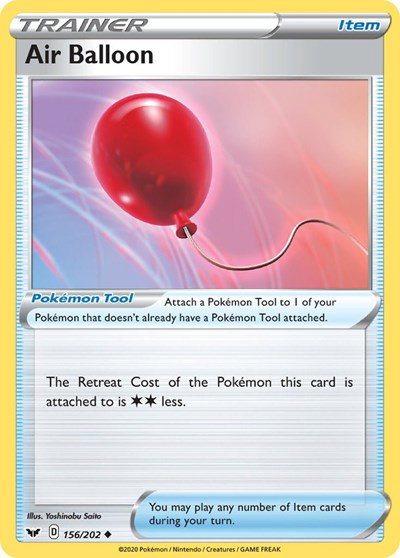 Air Balloon 156/202 — Sword & Shield Base Set