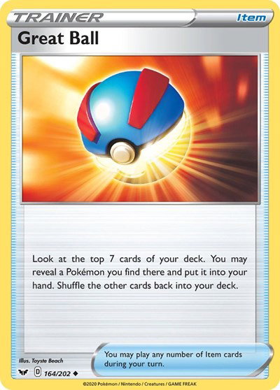Great Ball 164/202 — Sword & Shield Base Set