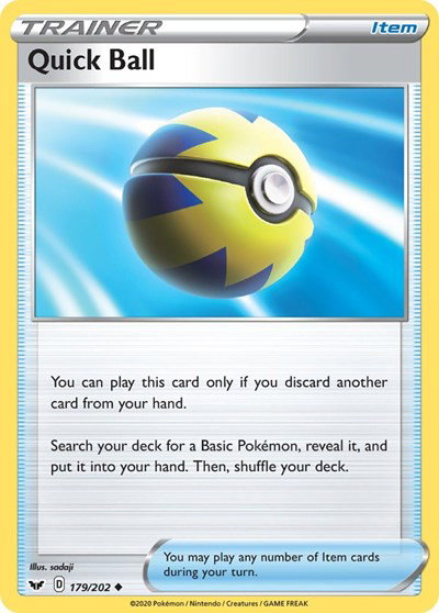 Quick Ball 179/202 — Sword & Shield Base Set