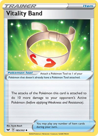 Vitality Band 185/202 — Sword & Shield Base Set