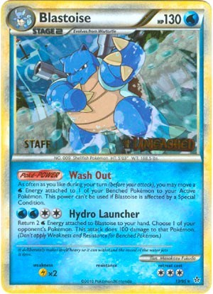 Blastoise (Staff Prerelease) 13/95 — HGSS Promos