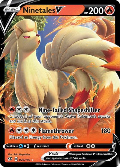 Ninetales V 026/192 — Rebel Clash