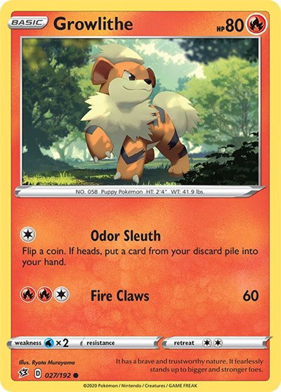 Growlithe 027/192 — Rebel Clash