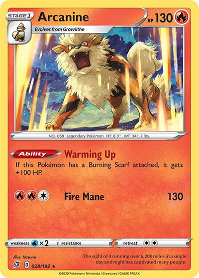 Arcanine 028/192 — Rebel Clash