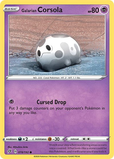 Galarian Corsola 078/192 — Rebel Clash