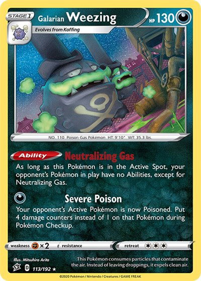 Galarian Weezing 113/192 — Rebel Clash