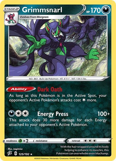 Grimmsnarl 125/192 — Rebel Clash