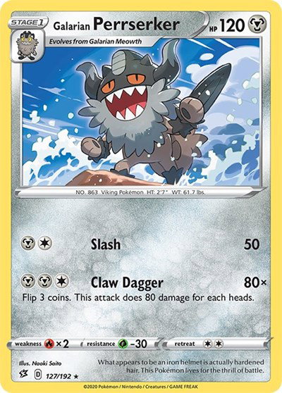 Galarian Perrserker 127/192 — Rebel Clash
