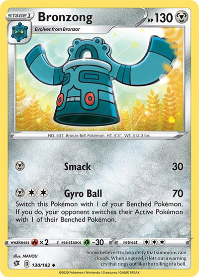 Bronzong 130/192 — Rebel Clash