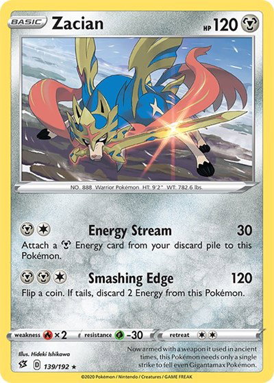 Zacian 139/192 — Rebel Clash