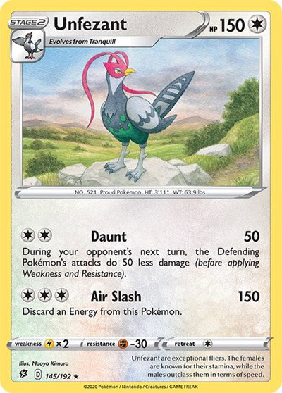 Unfezant 145/192 — Rebel Clash