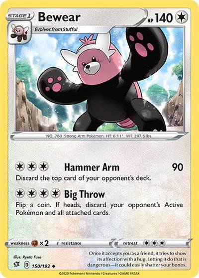 Bewear 150/192 — Rebel Clash