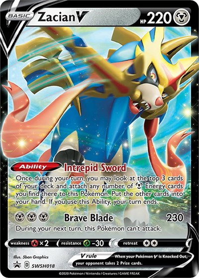 Zacian V SWSH018 — Sword & Shield Promo