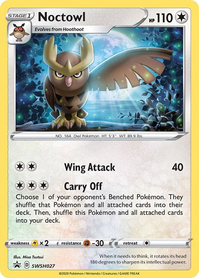Noctowl SWSH027 — Sword & Shield Promo