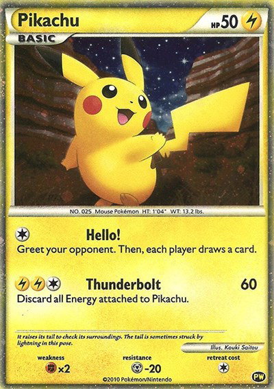 Pikachu World Collection Promos - Pokemon Card List and Prices