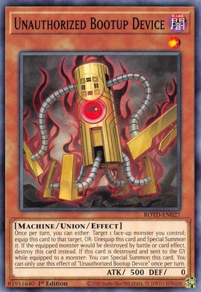 Unauthorized Bootup Device ROTD-EN027