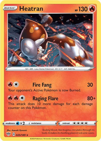 Heatran 025/189 — Darkness Ablaze