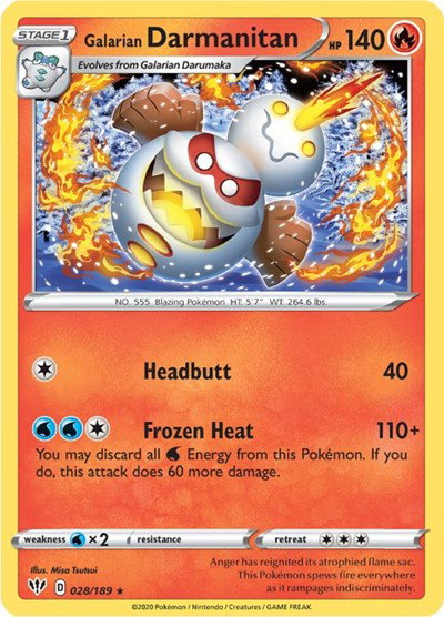 Galarian Darmanitan 028/189 — Darkness Ablaze