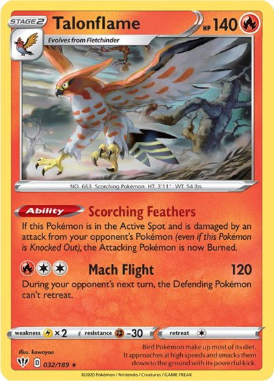 Talonflame 032/189 — Darkness Ablaze