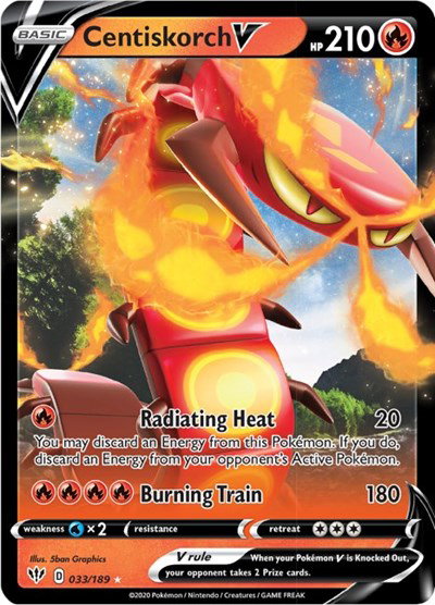 Centiskorch V 033/189 — Darkness Ablaze