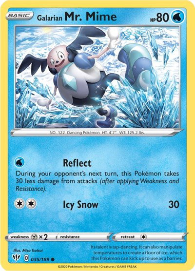 Galarian Mr. Mime 035/189 — Darkness Ablaze