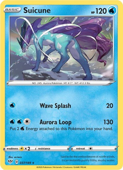 Suicune 037/189 — Darkness Ablaze