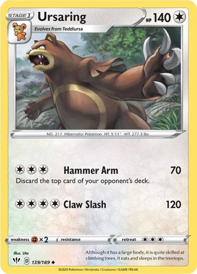 Ursaring 139/189 — Darkness Ablaze