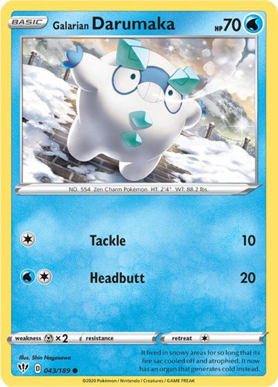 Galarian Darumaka 043/189 — Darkness Ablaze
