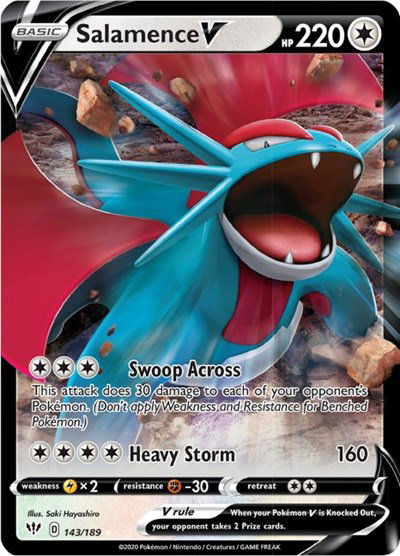 Salamence V 143/189 — Darkness Ablaze