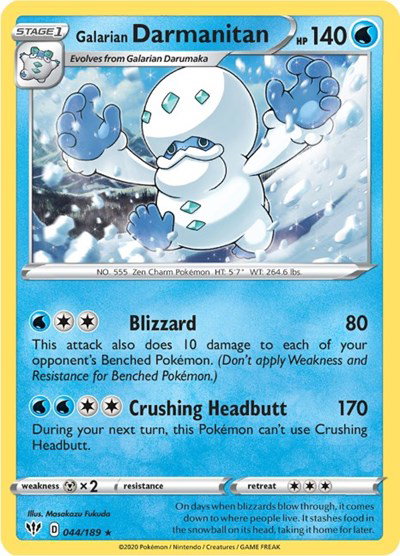 Galarian Darmanitan (44) 044/189 — Darkness Ablaze