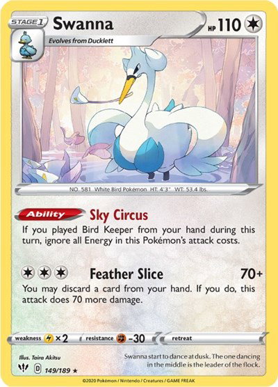 Swanna 149/189 — Darkness Ablaze