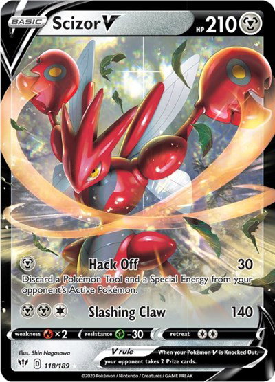 Scizor V 118/189 — Darkness Ablaze